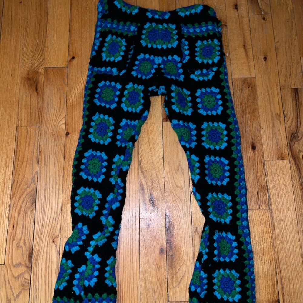 Vintage Crochet Patterned Pants - image 2